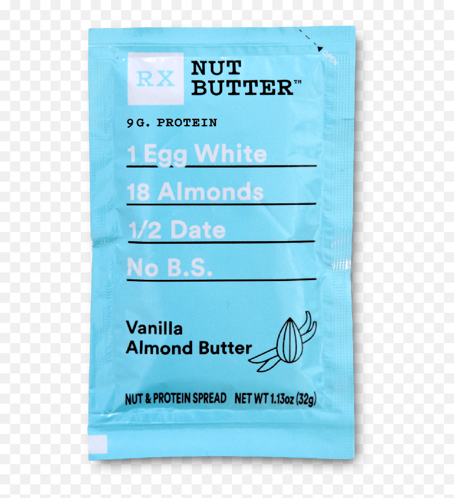 Rx Nut Butter Vanilla Almond - Paper Png,Butter Transparent