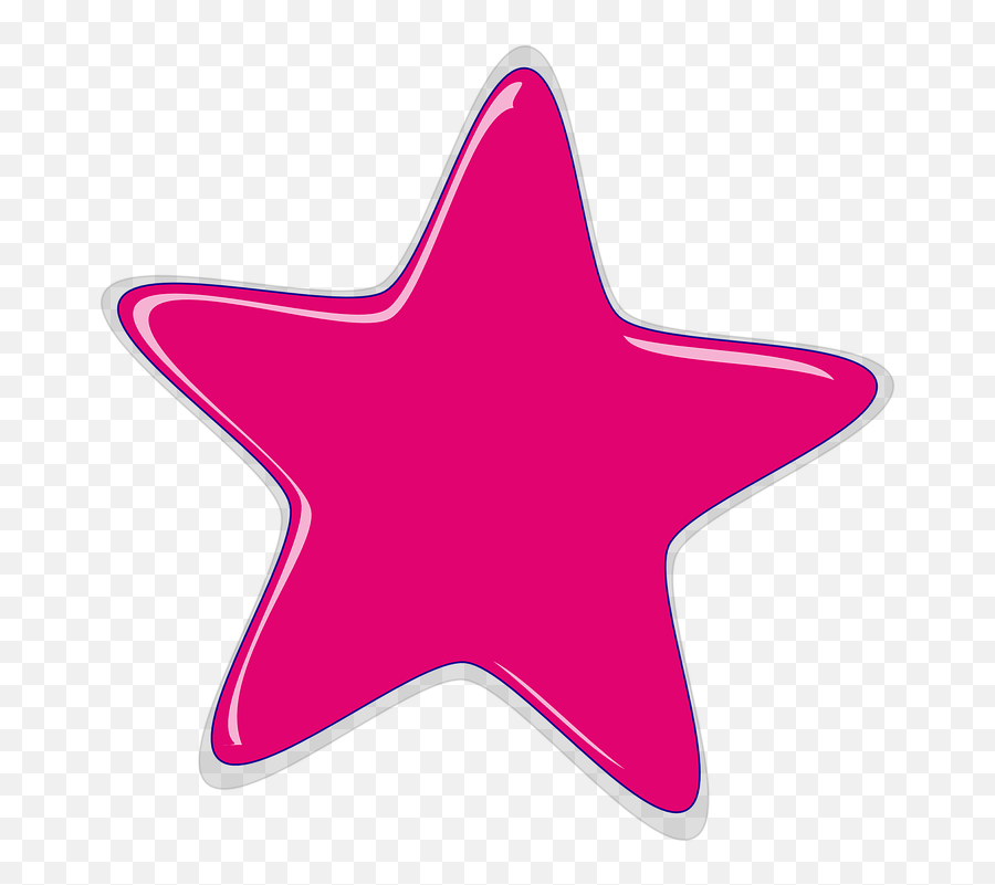 Star Pink Rounded - Star Pink Png,Rounded Star Png