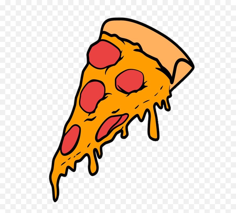 Pizza Emoji Stickers Adesivos Emoticon - Cartoon Pizza Slice Png Transparent,Pizza Emoji Png