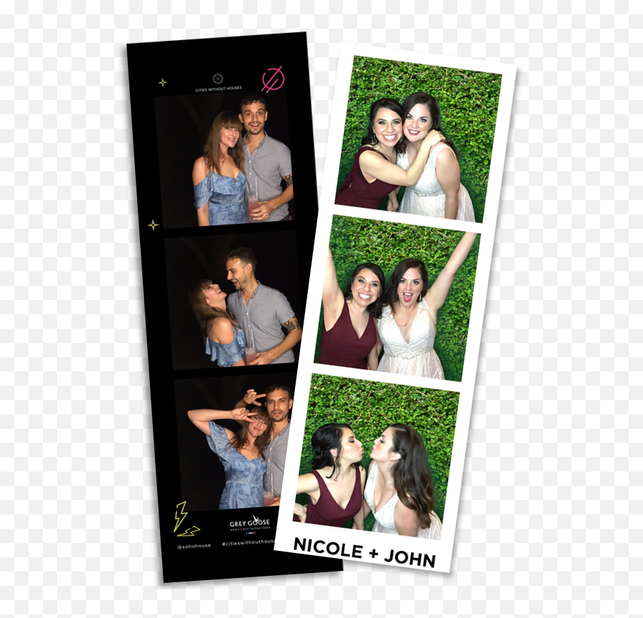 West Hollywood Photo Booth Rental - Collage Png,Photobooth Hearts Png