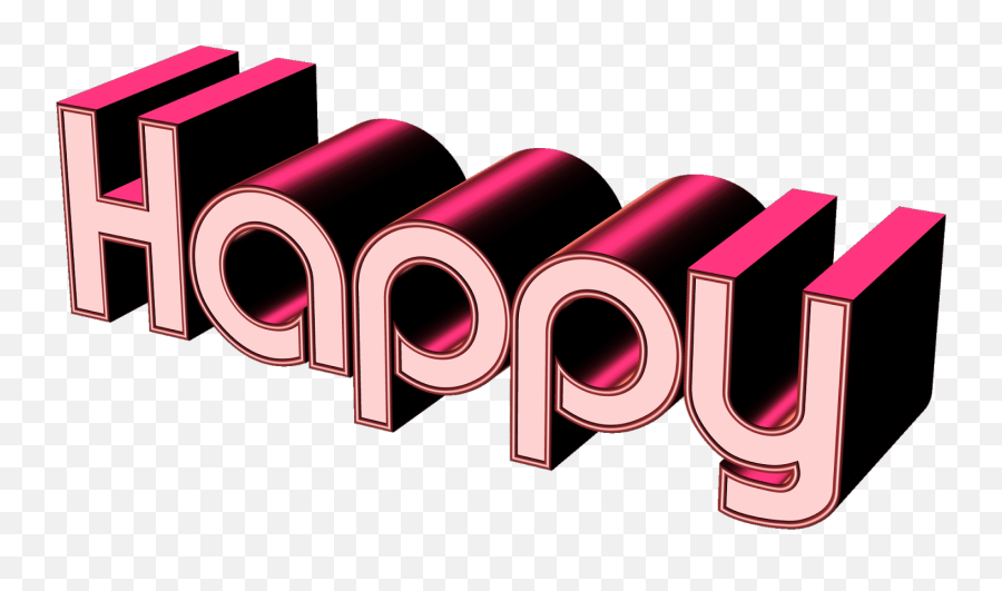 Happy Birthday 3d Png - Happy Png Images Transparent 3d Words Transparent Background,3d Png