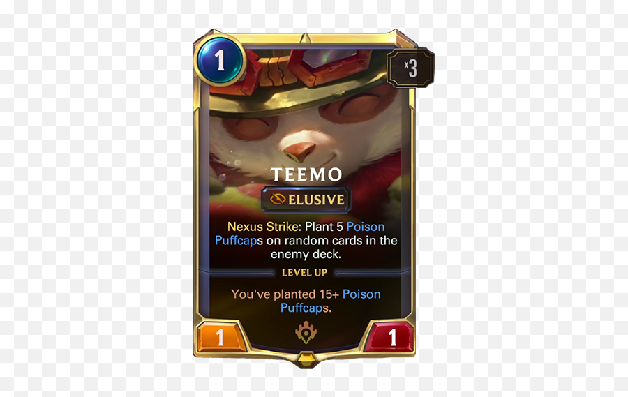 Lol Legends Of Runeterra Lor New Card Reveal U2014 Teemo - Legends Of Runeterra Fizz Png,Teemo Png