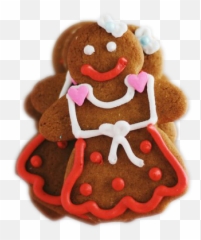 Download Gingerbread Man Png Pic - Transparent Fancy Girl Cookies