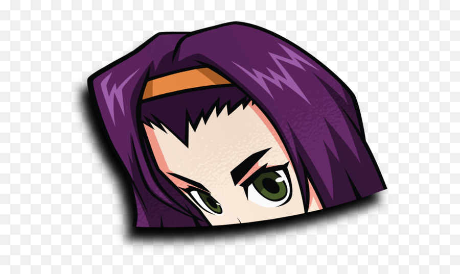 Faye Valentine Peeker Sticker - Cartoon Png,Spike Spiegel Png