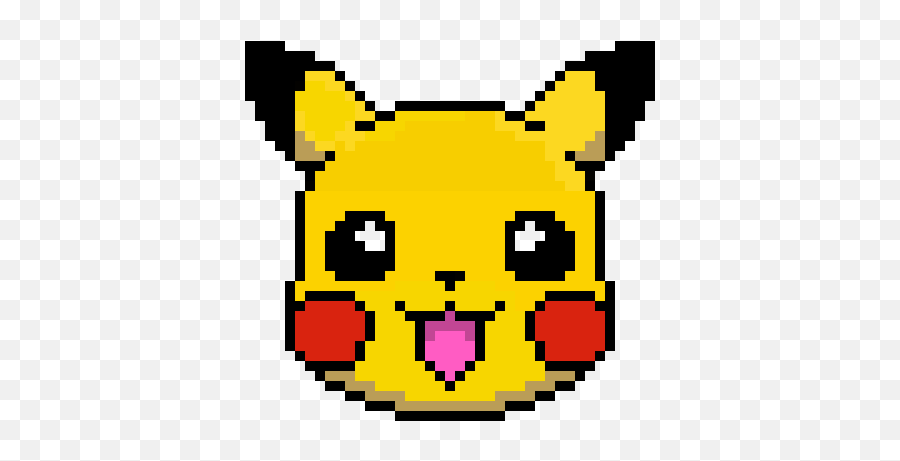 Surprised Pikachu Pixel Art Grid - fanficisatkm53