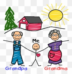 Breakfast Clipart Grandparent - Grandparents Day Drawing Easy For Kids Png,Grandparents Png