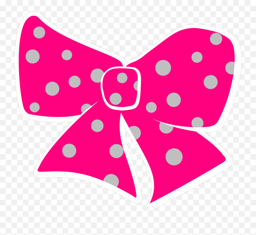 Hair Bow Svg Clip Arts Download - Polka Dot Bow Clipart Png,Pink Hair Png