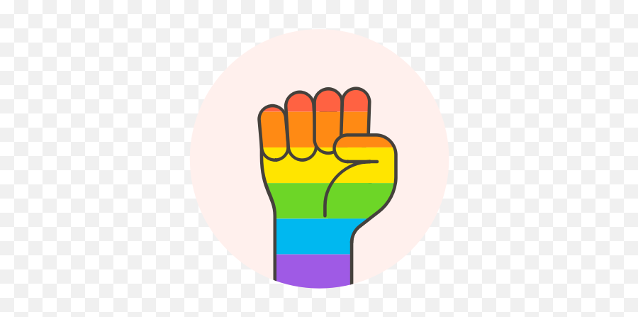 Fist Flag Hand Lgbtq Icon - Lgbtq Icon Png,Lgbt Transparent