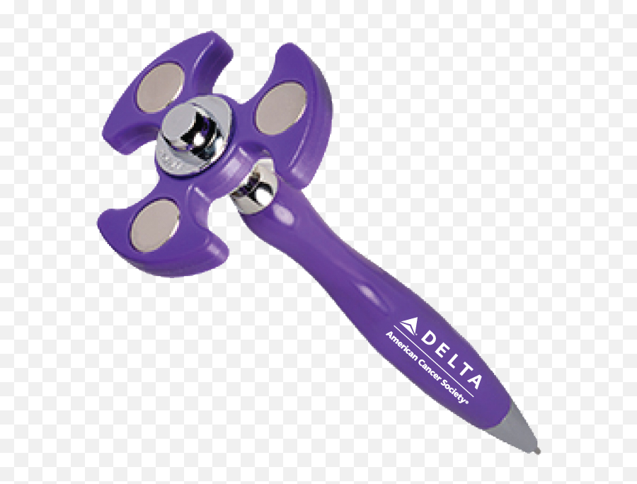 Acs Fidget Spinner Pen - 1 Printable Spinner Pens Purple Finger Chux Png,Pens Png