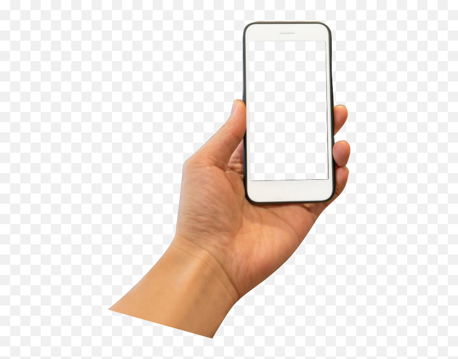 Hand Holding Mobile Phone - Hand Holding Phone Transparent Png,Smartphone Transparent Background