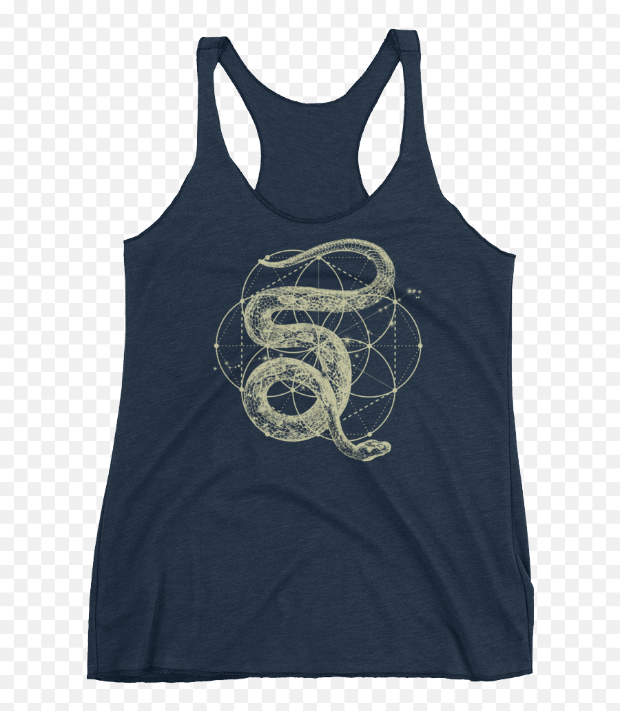 Seed Of Life Snake Sacred Geometry Tank - Sleeveless Shirt Png,Seed Of Life Png