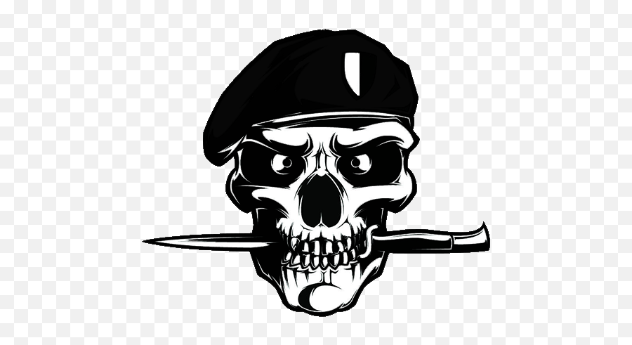 Black Beret Korps - Skull With Beret Png,Beret Png