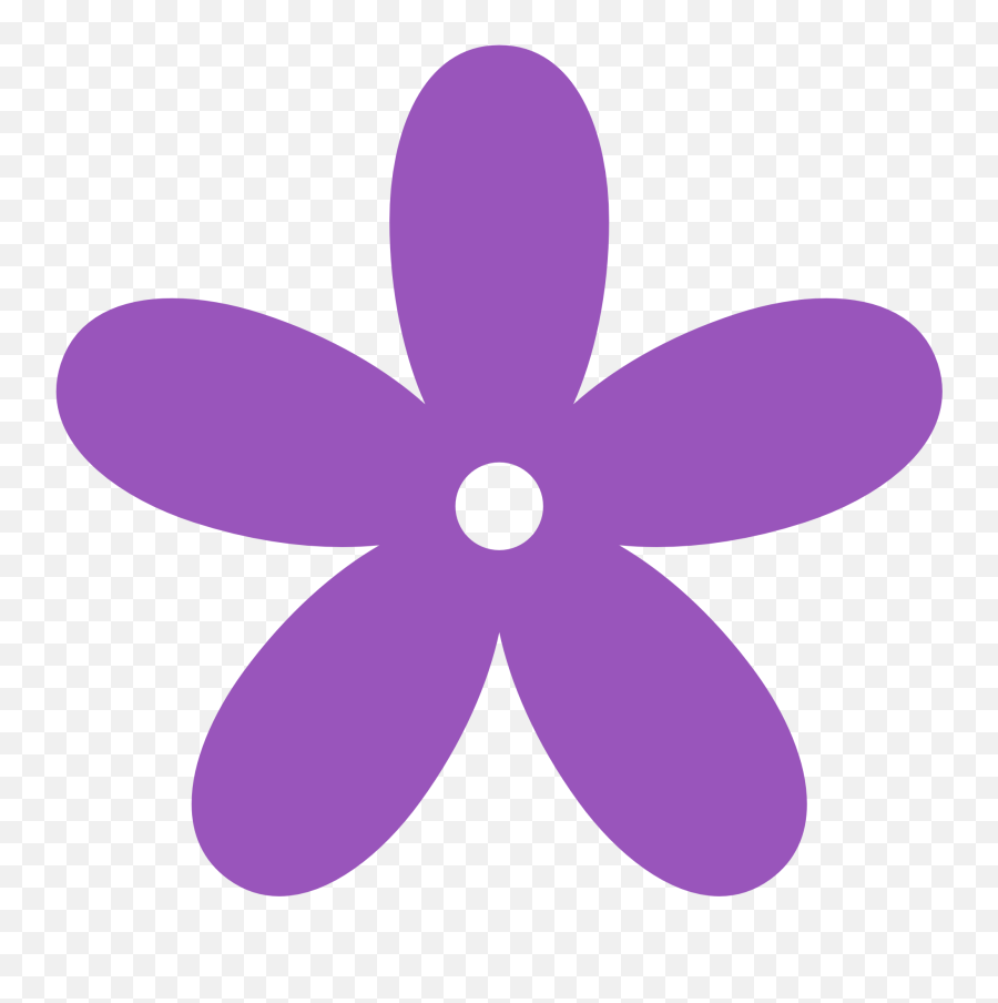 Library Of 70u0027s Flower Clip Black And White Stock Png Files - Clipart Purple Flower Png,70s Png