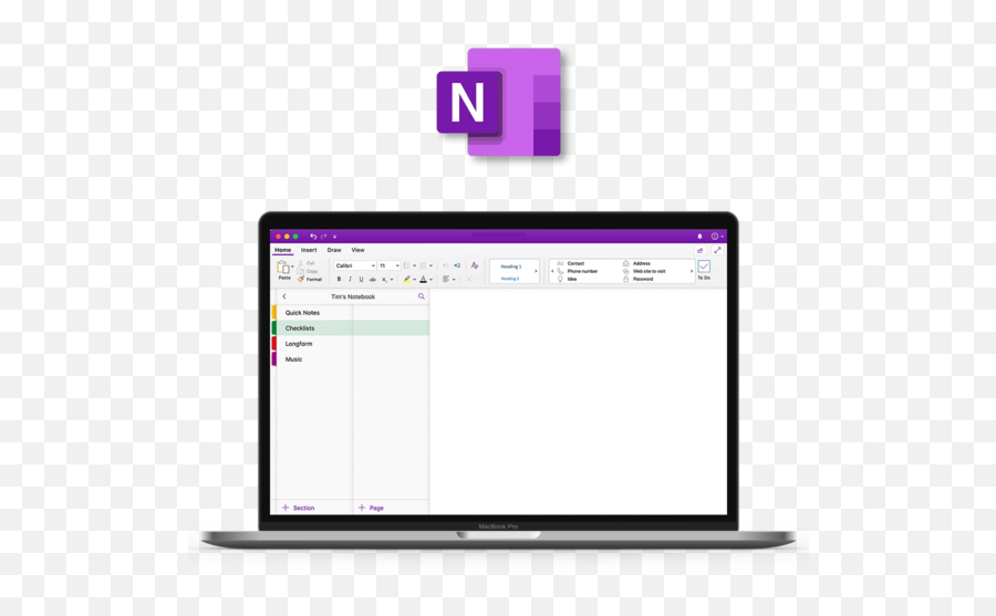 Microsoft Office 365 Home Png Onenote 2016 Icon