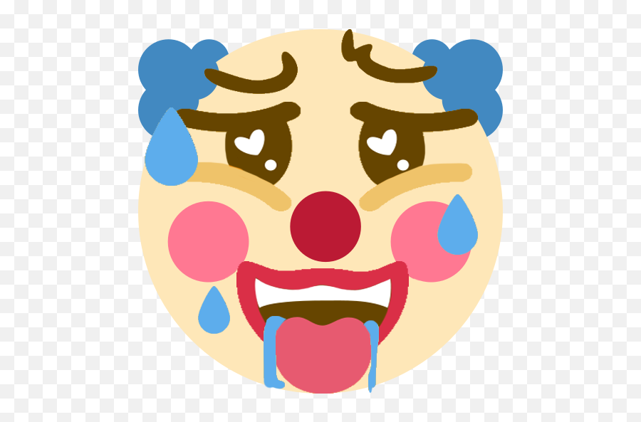 Ahegao Clown Emoji For A Discord Server - Ahegao Clown.
