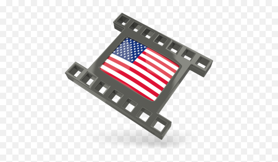 Black Movie Icon Illustration Of Flag United States - Film Indonesia Folder Icon Png,England Flag Icon