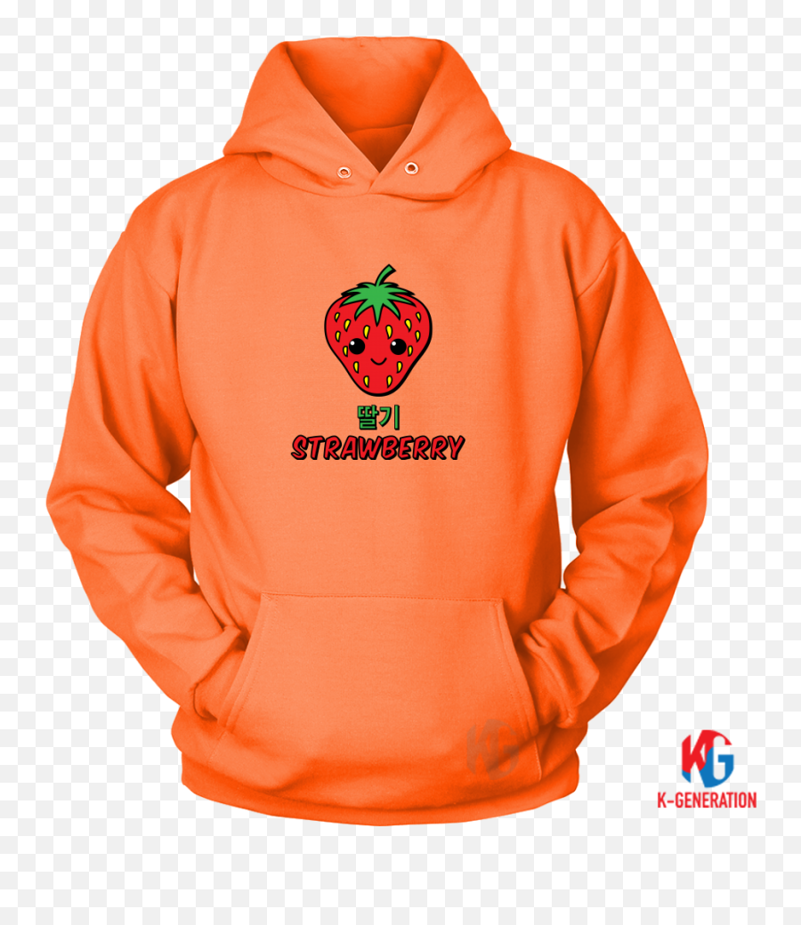 Strawberry Unisex Hoodie Png Neon Icon Straws