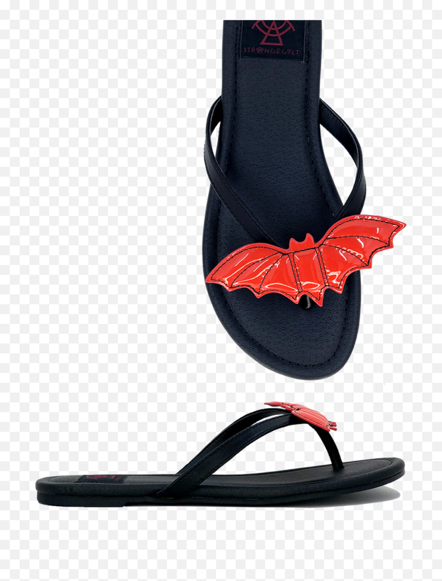 Strange Cvlt Cult Yru Red Bats Gothic Punk Halloween Horror Sandals Flats Shoes - Red Black Gothic Sandals Png,Sandal Icon