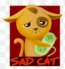 Sad Cat Studio Sadcatstudio Twitter - Cartoon Png,Sad Cat Png