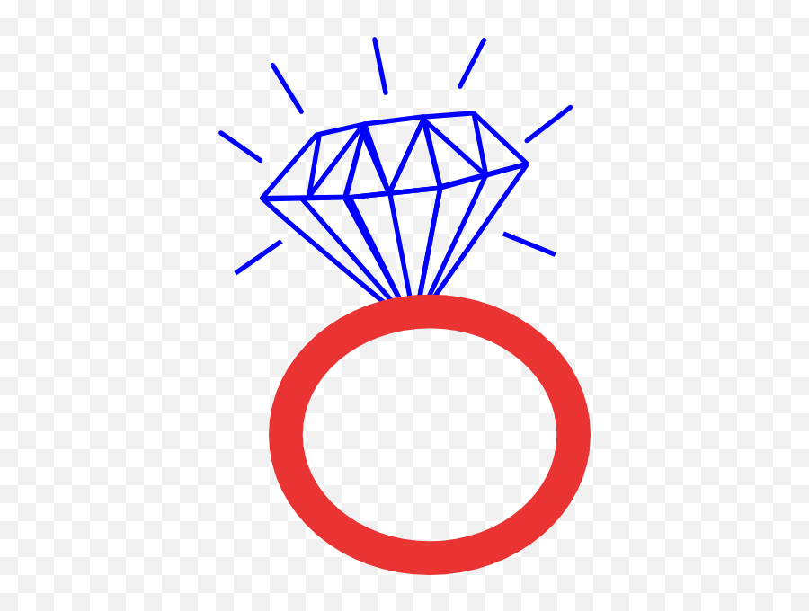 Diamond Ring Cubs Clear Blue Clip Art - Vector Ring Clip Art Transparent Png,Red Ring Png