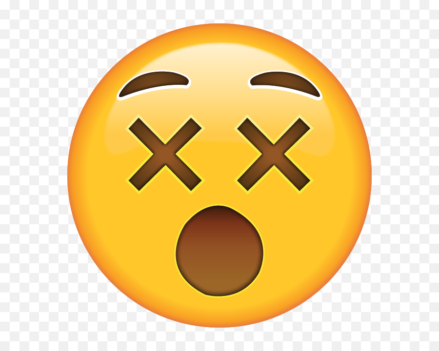 Dizzy Face Emoji - Dizzy Face Emoji Png,Surprised Emoji Transparent Background