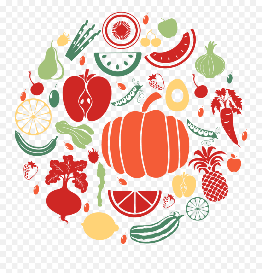 Fruit Clipart Bush - Fruits And Vegetables Icon 1250x1250 Fruits Vegetables Icon Png,Bush Icon