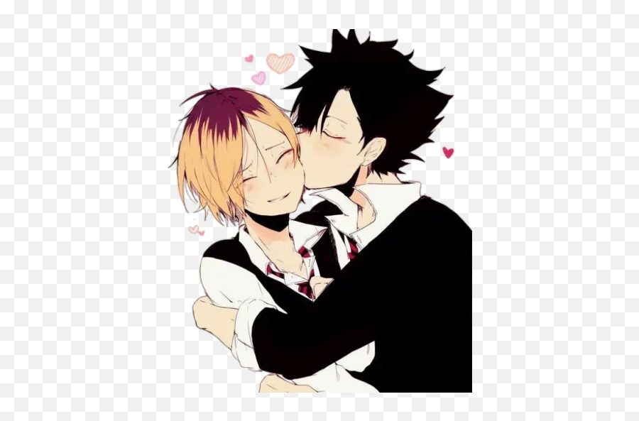 Telegram Sticker From 300 Pack - Kenma And Kuroo Ship Png,Kuroo Icon