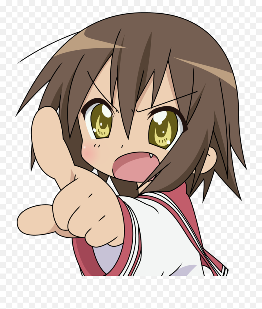 Brunettes Lucky Star School Uniforms Yellow Eyes - Lucky Star Misao Kusakabe Png,Kagami Hiiragi Icon