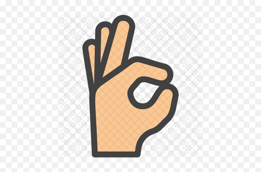 Ok Gesture Emoji Icon - Illustration Png,Ok Hand Sign Png