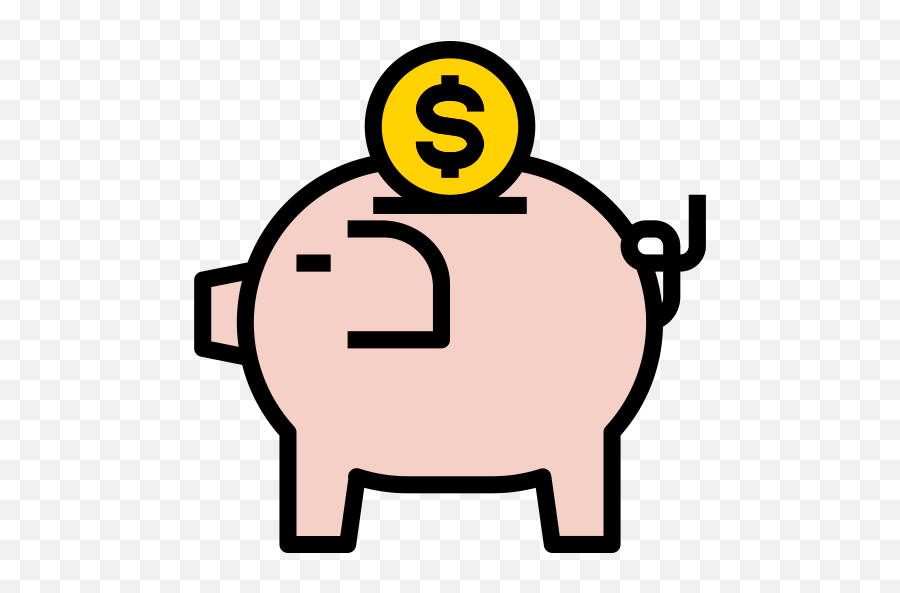 Piggy Bank - Free Business And Finance Icons Language Png,Piggy Bank Flat Icon