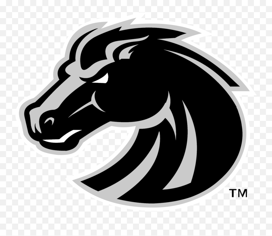 Boise State Broncos Logo Black And White U2013 Brands Logos - Transparent Boise State Logo Png,Broncos Icon