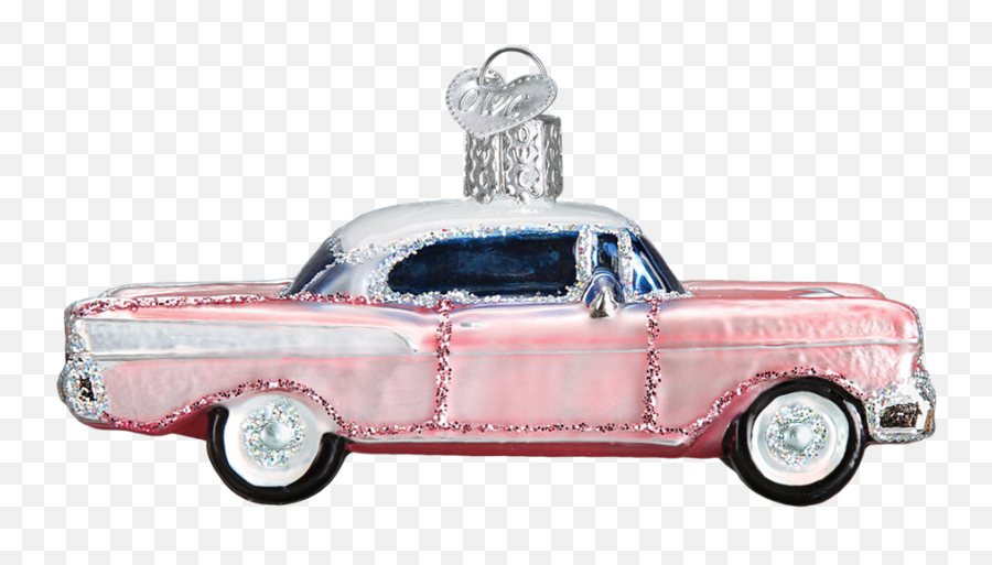 Classic Pink Car Ornament Retro Christmas Tree Ornaments - Classic Car Png,Pink Car Png