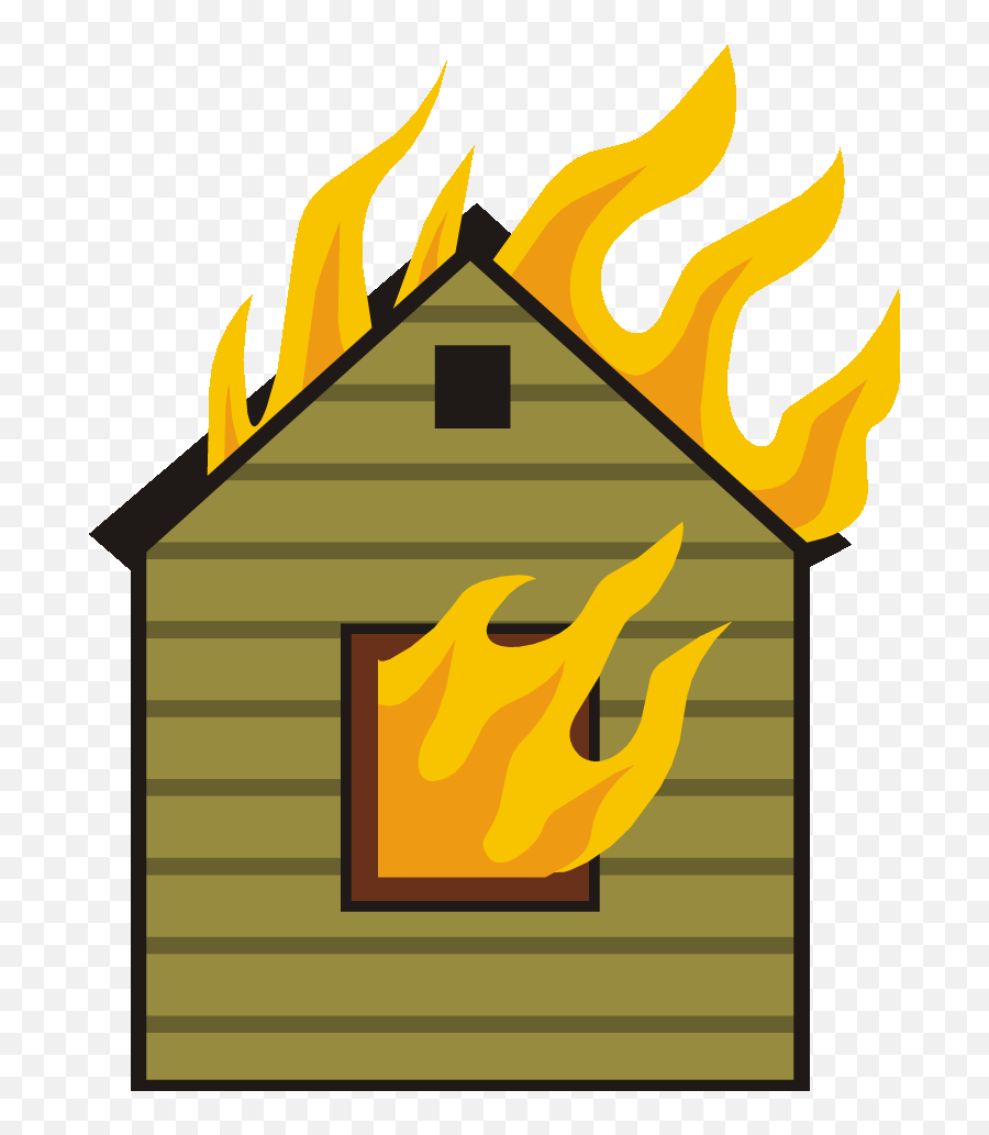 Library Of Banner Free House - Cartoon Houses On Fire,Fire Png Gif - free  transparent png images 