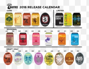 Craft Beer Release Calendars Archive - Madtree Beers png