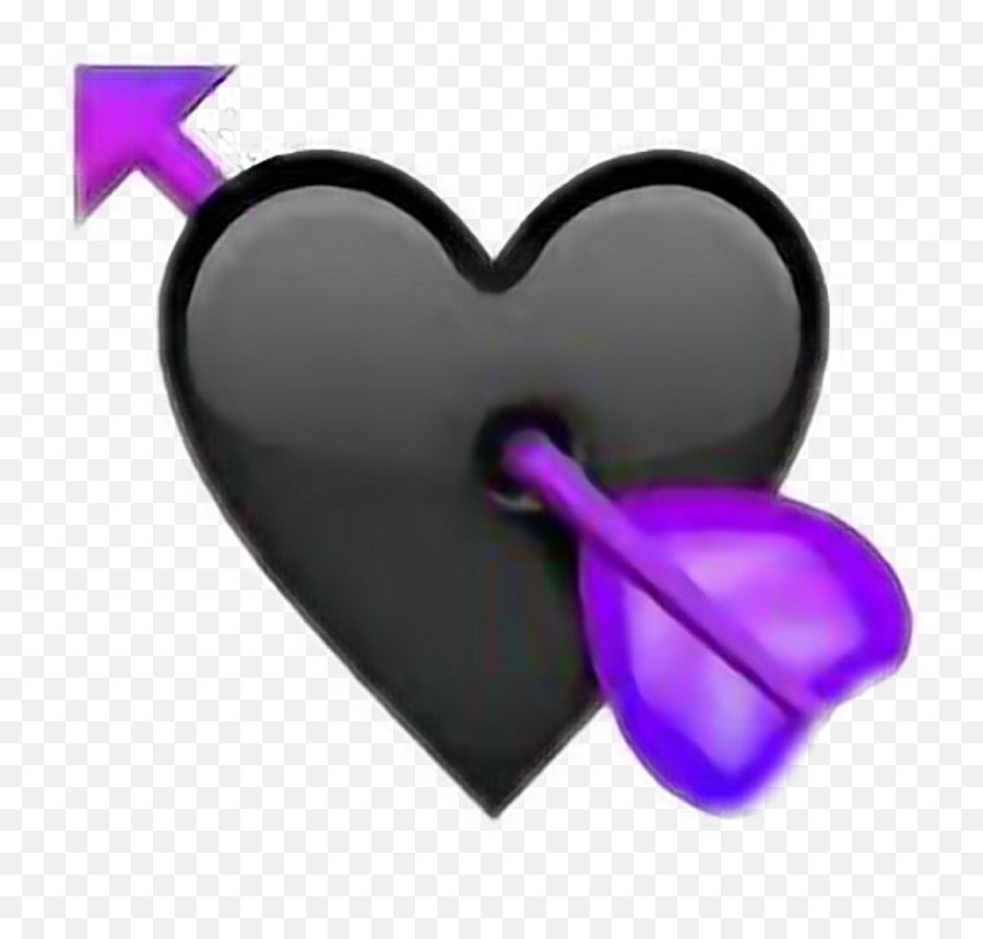 Download Transparent Black Heart Emoji Png Image With No - Transparent Heart Emoji Png,Black Heart Transparent