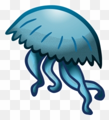 Tags - Jellyfish PNG Transparent Image for Free Download Blue Clipart
