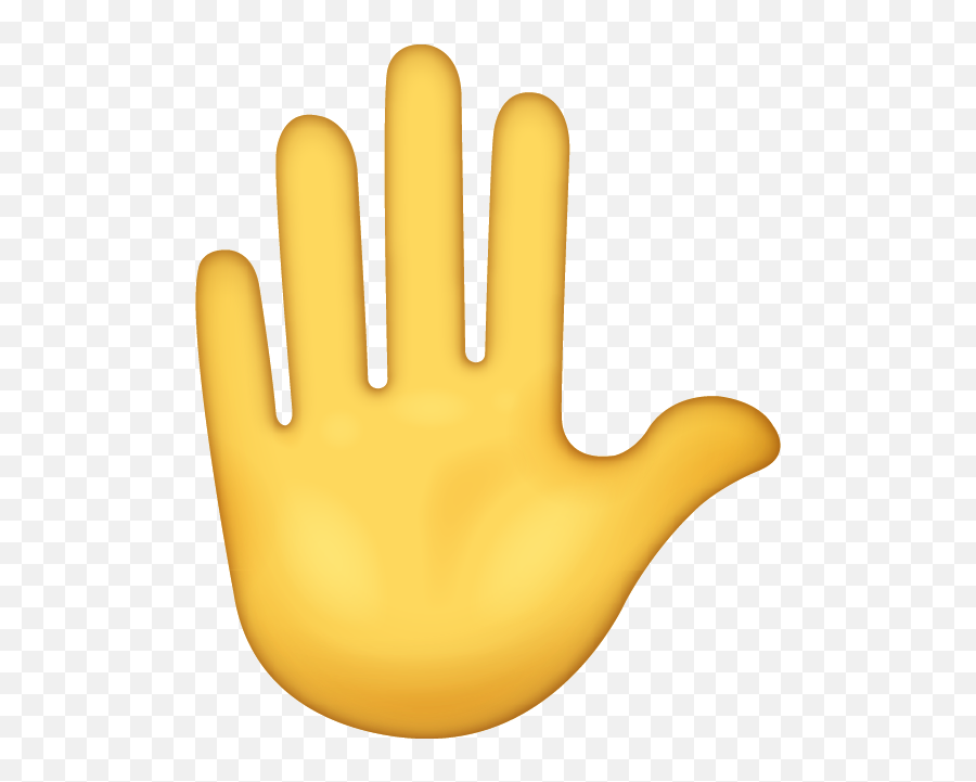 Raised Hand Emoji Free Download Iphone Emojis Island - Raised Hand Emoji Png,Emoji Transparent Background