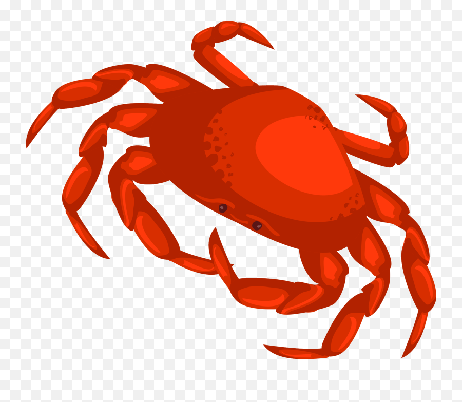 Crab Vector Png - Transparent Transparent Background Crab Clipart,Crab Transparent Background