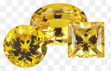 Download Hd Chatham Gemstones With Pantone Yellow Sapphire - Yellow Sapphire Shapes Png,Sapphire Png