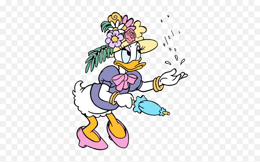 Download Disney Springtime Clip Art Galore Daisy In - Daisy Cartoon Png,Daisy Duck Png