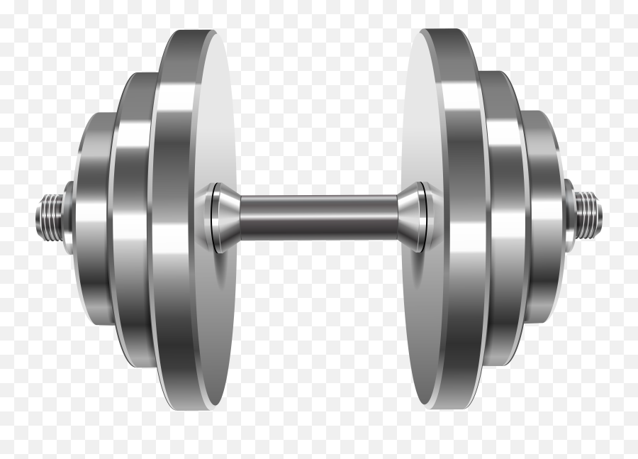 Download Clipart Transparent Barbell - Steel Free Weight Png,Dumbbell Png