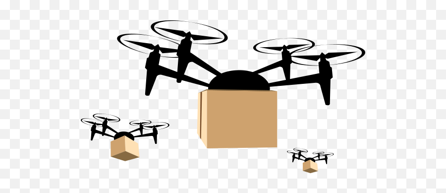 Across The Supply Chain - Delivery Drone Icon 574x308 Package Delivery Drone Png,Drone Icon Png
