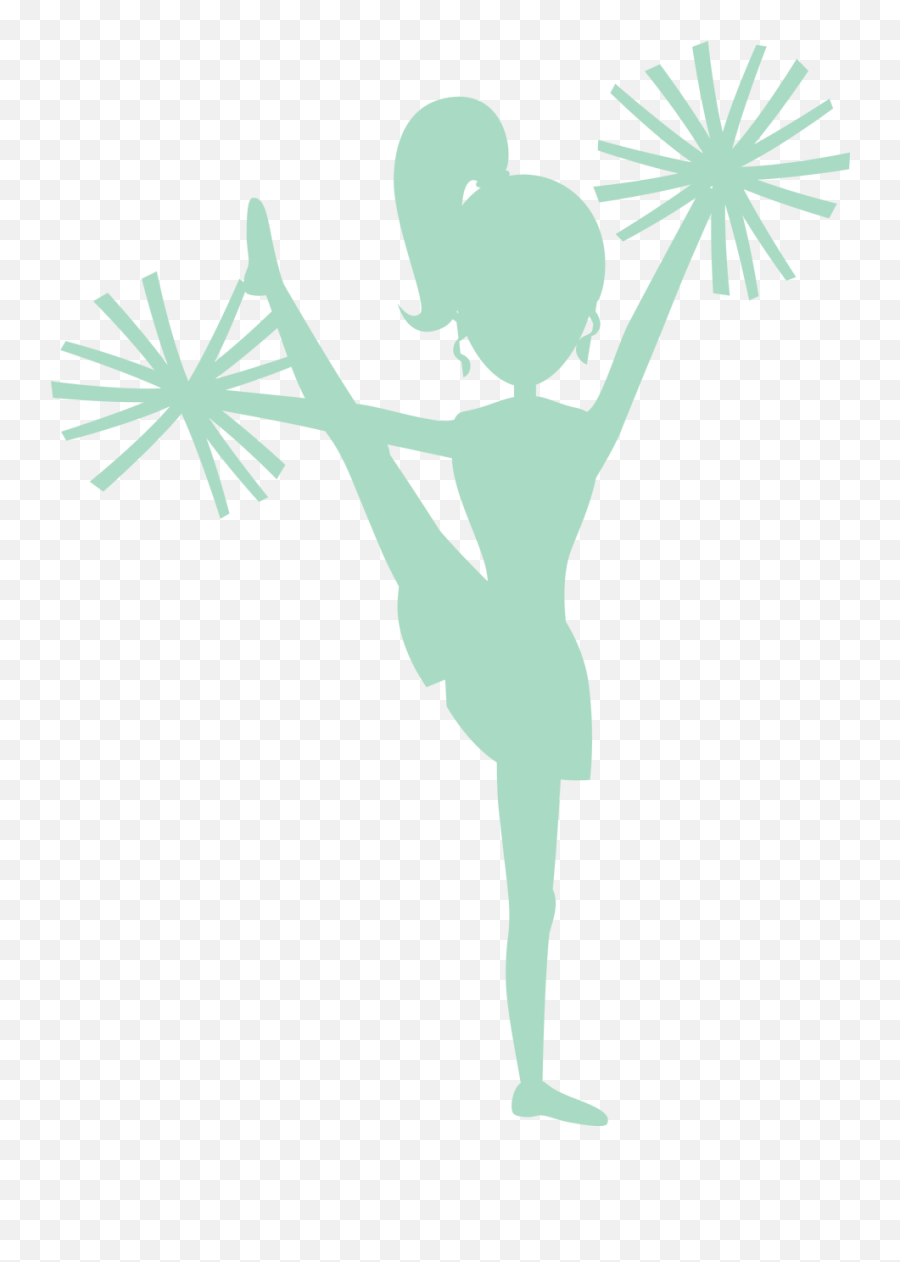 Svg Silhouette Cheerleader Picture 2429531 - Clip Art Png,Cheerleader Png