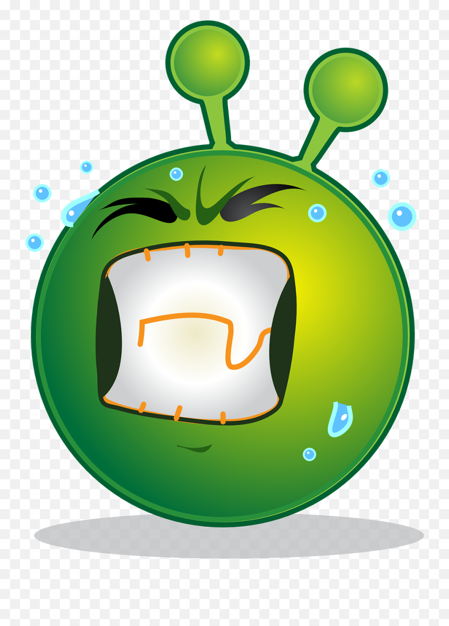 Alien Smiley Emoji - Angry Alien Png,Alien Emoji Png