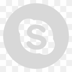 Gray Skype Icon - Free Social Icons png