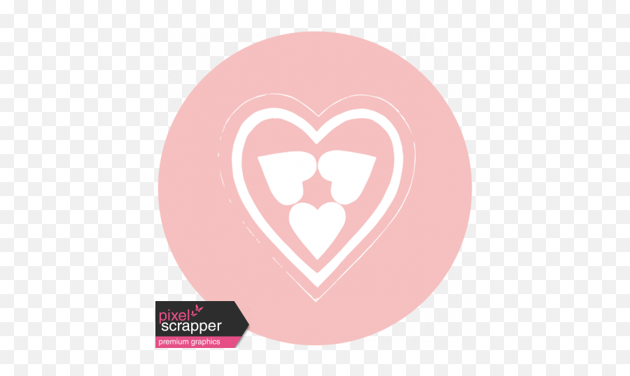 Print Circle 01 Graphic - Heart Png,Heart With Eyes Logo