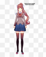 Monika Sprite But Its Full - Doki Doki Literature Club Monika Sprites Png,Monika Png