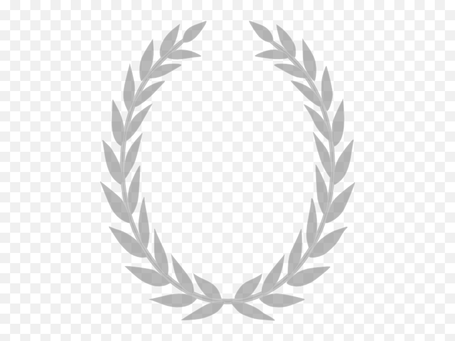 Grey Laurel Wreath Png Clip Arts For - Olive Wreath Black And White,White Wreath Png