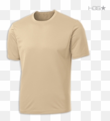 Performance T - Shirt Beige Template png