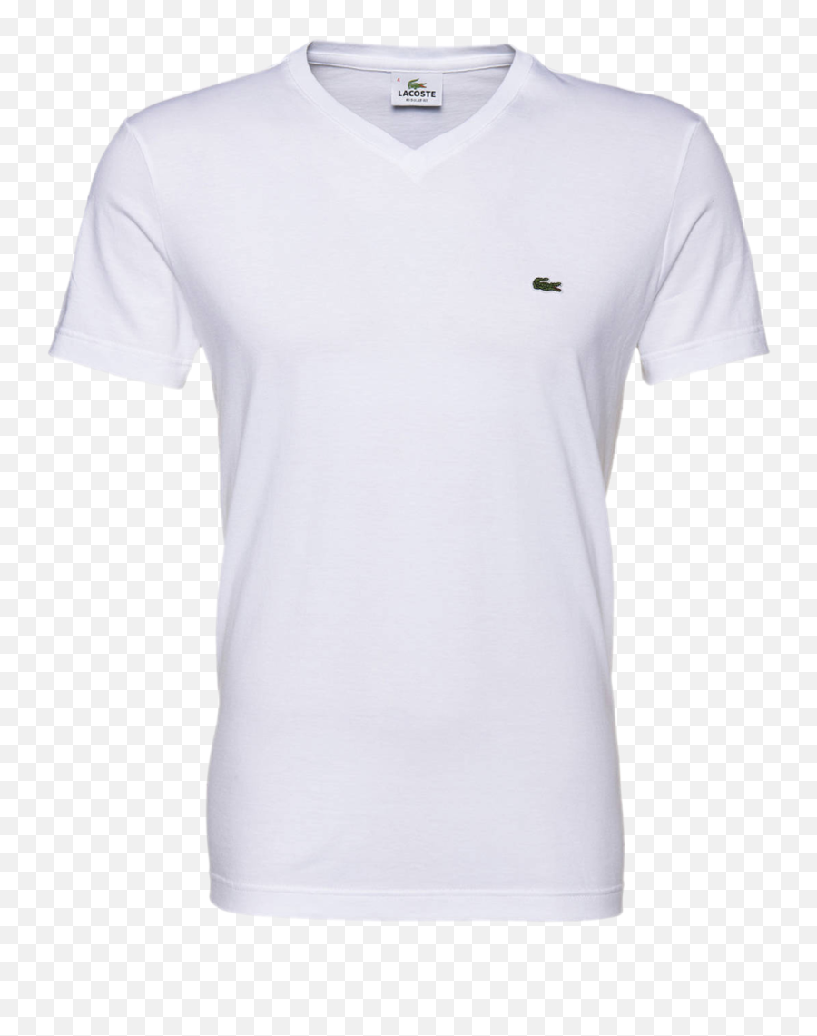 Lacoste V - Neck Tshirt Menu0027s Short Sleeves Black Gildan T Shirt White Png,Lacoste Logo Png
